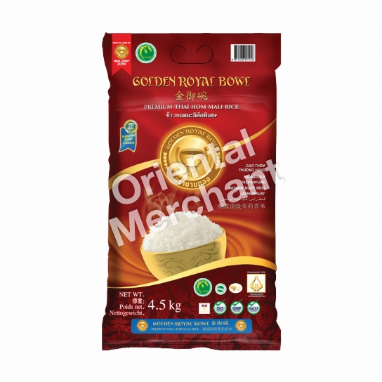 Golden Bowl Thai Hom Mali Rice 4.5KG.