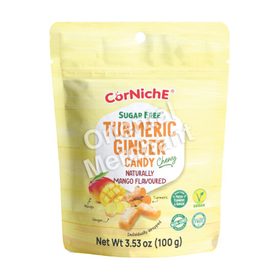 Corniche Turmeric Ginger Chewy Candy Mango Flavour 100g